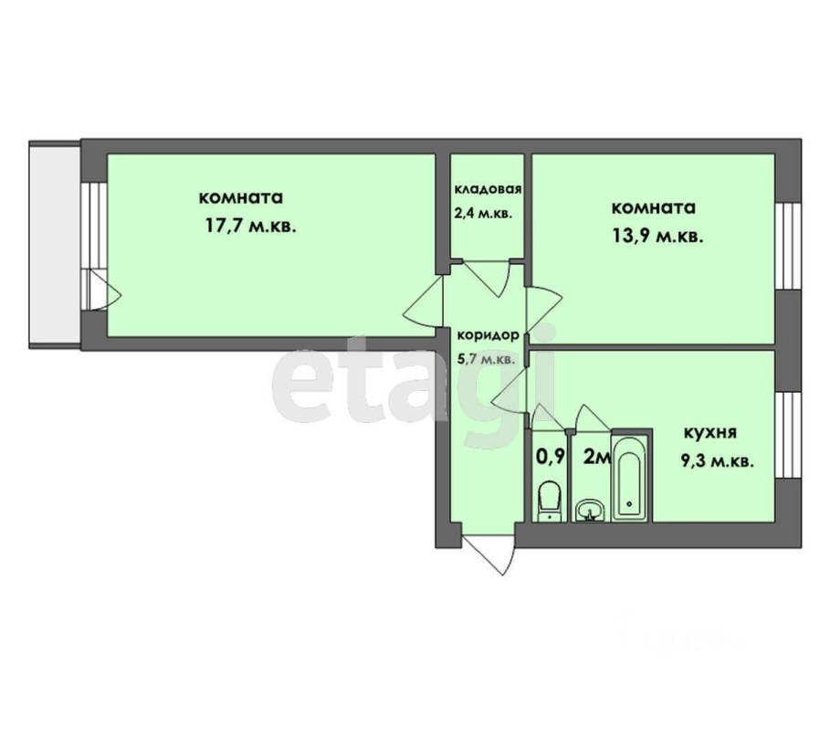 Планировка квартиры ленинградка 2 х комнатная
