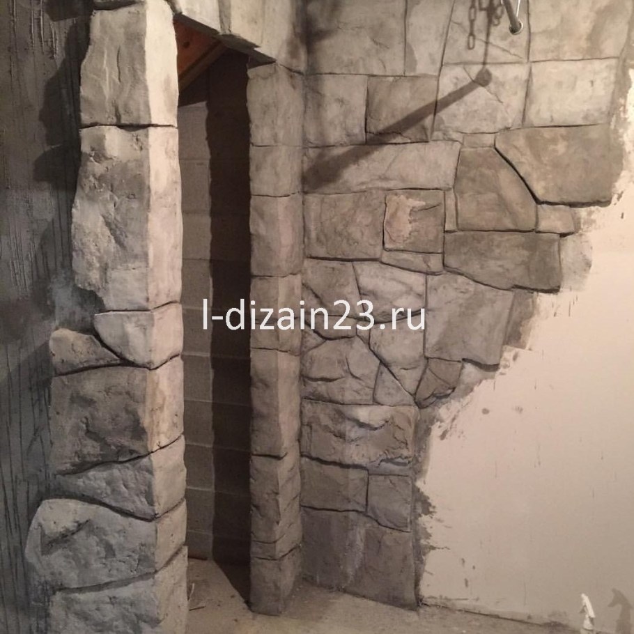 Колонны из арт бетона