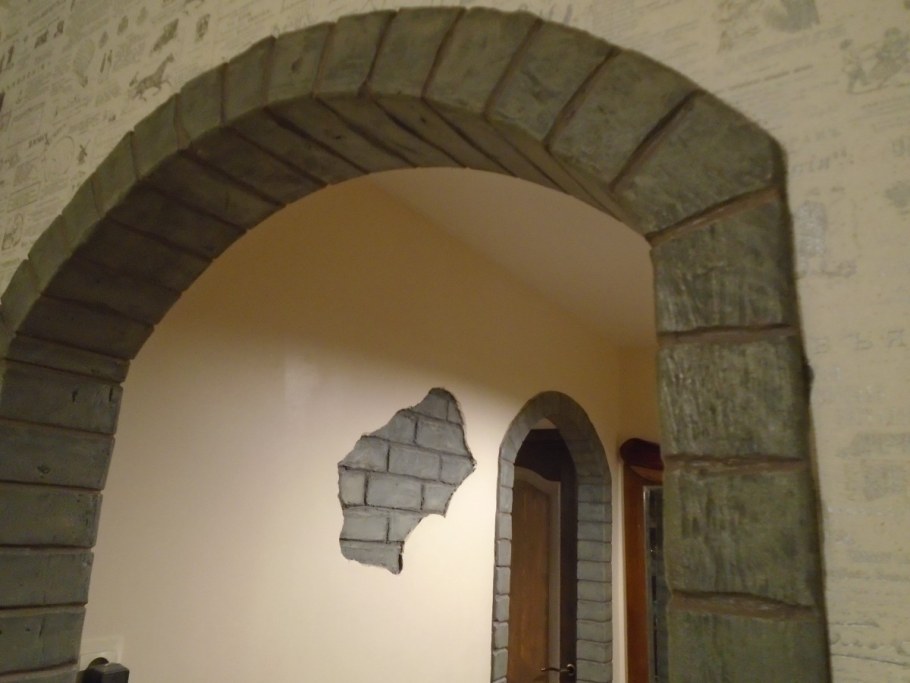 Отделка арки штукатуркой