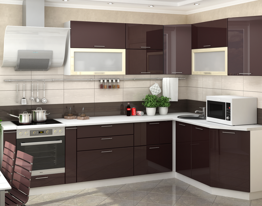 Кухня Ксения Стендмебель ваниль шоколад