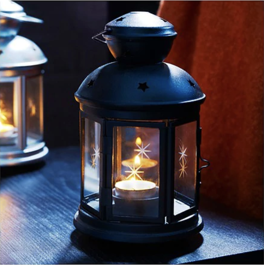 Подсвечник икеа черный