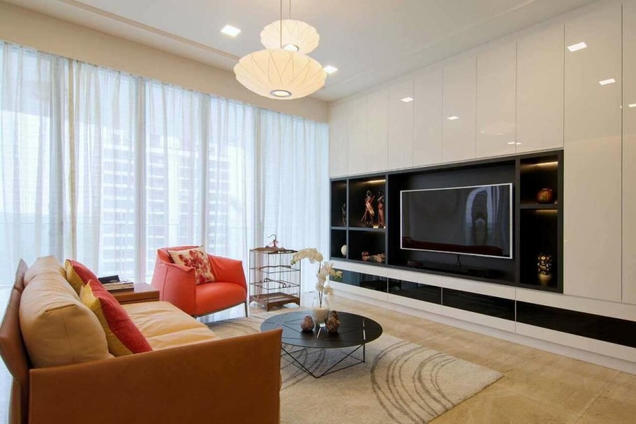 Интерьер гостинной 18кв м