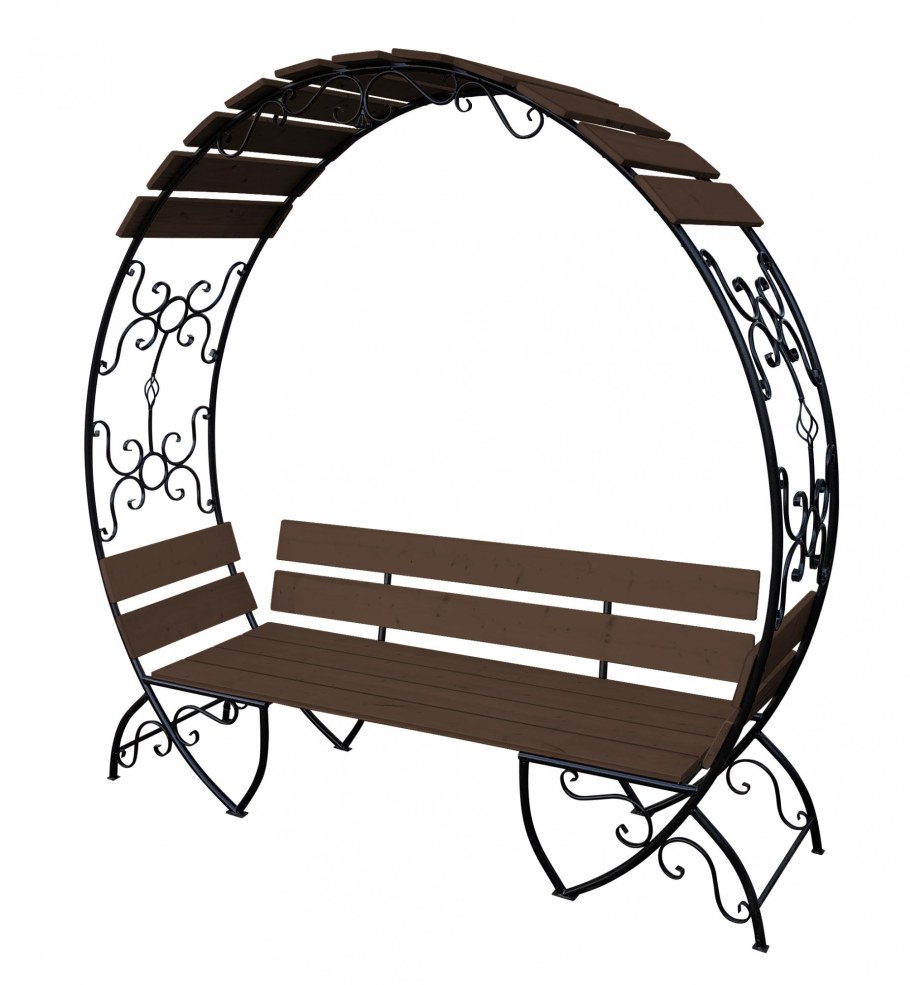 Лавка «арка» круглая (ДХВХШ — 2,05х2,04х0,62 м