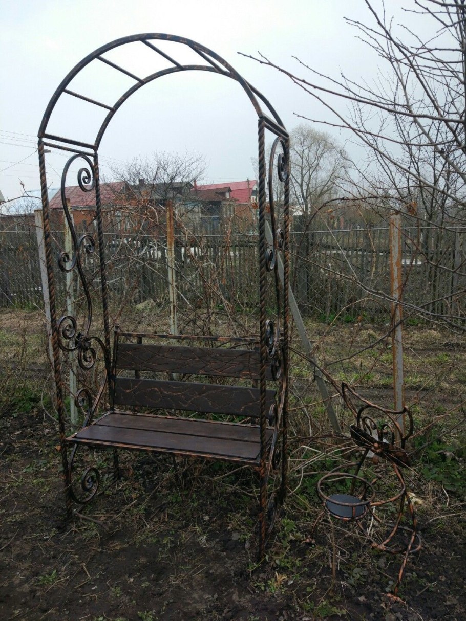 Арка Садовая со скамейкой