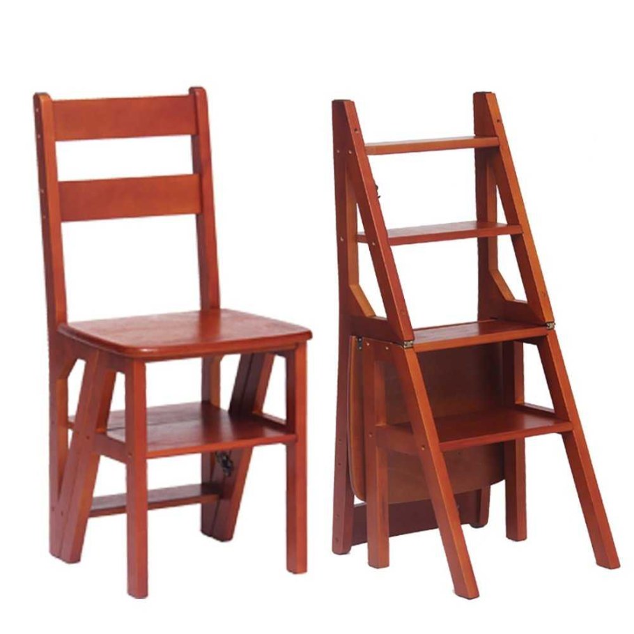 Передвижные стремянки табуреты, красный RAL 3020 (Stool Ladder)