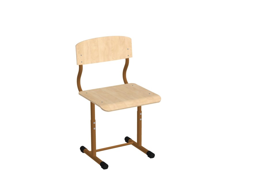 Стул ученический ШС-01 С сиденьем и спинкой из пластика