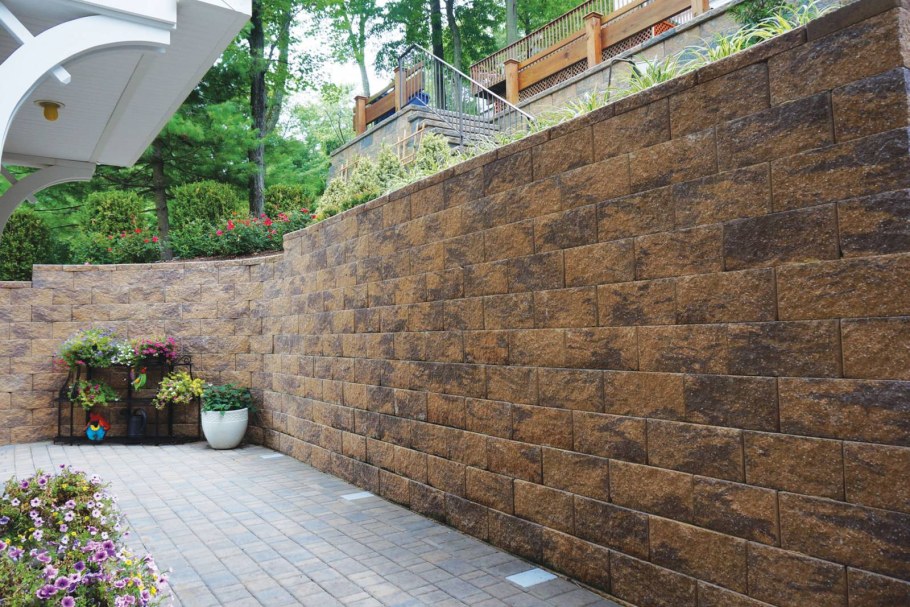 Облицовка подпорных стен фиброцемент