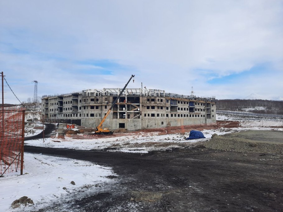 Стройка больницы Камчатка