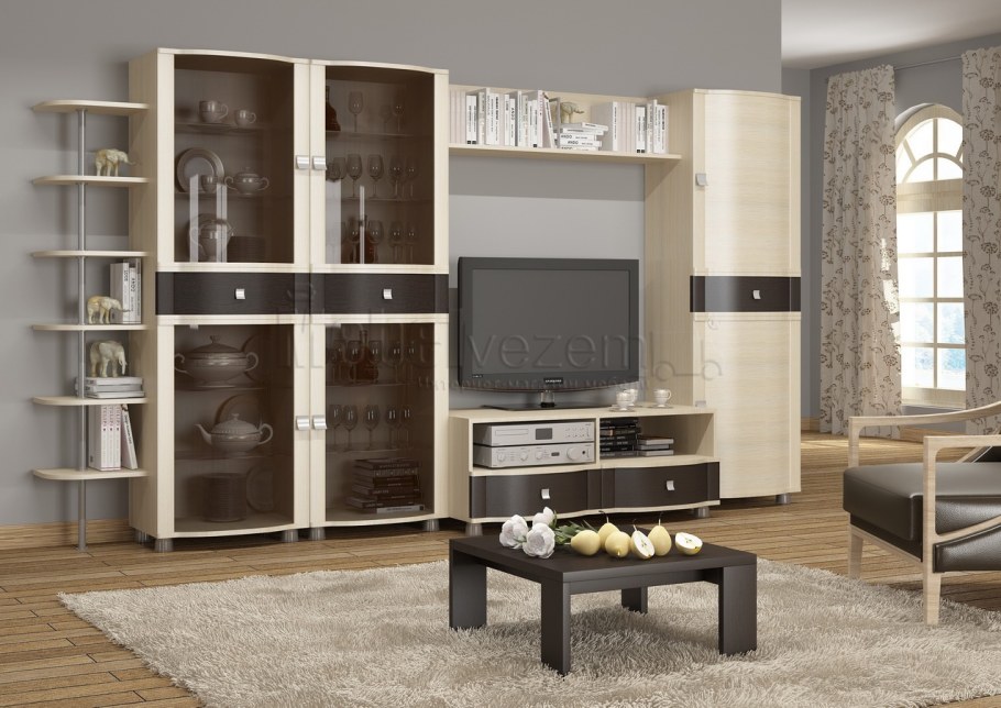 Стенка Оливия Лером беленый дуб