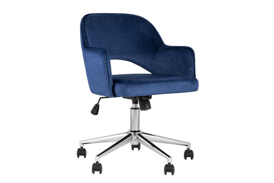 Кресло офисное Кларк велюр синий