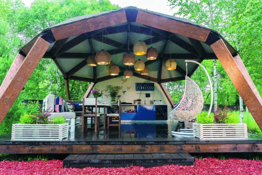 Беседка геокупол