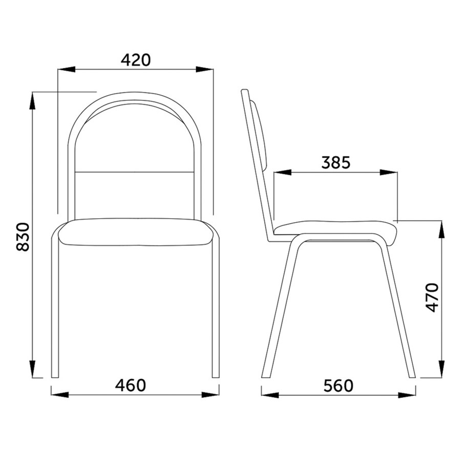 Стул стандарт z11 BL