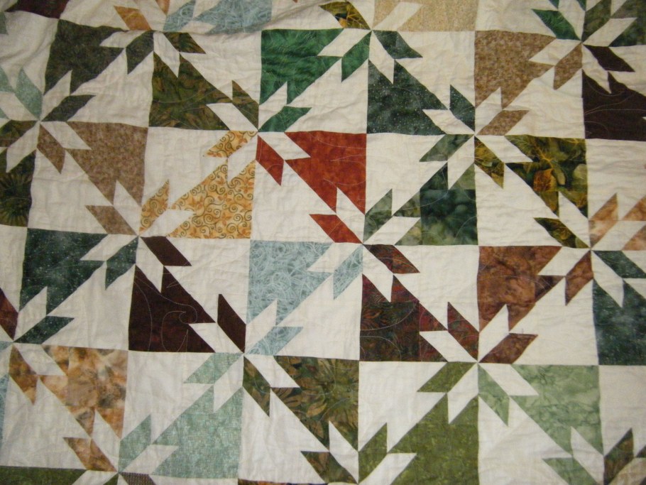 Пэчворк блок звезда охотника