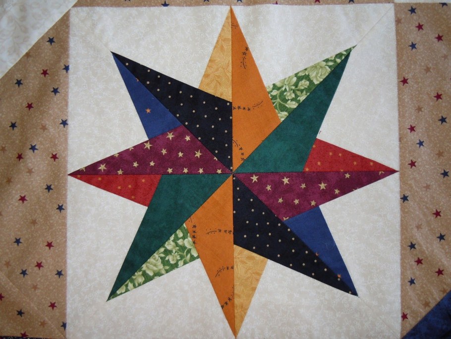 Пэчворк блок звезда звезда Вирджинии