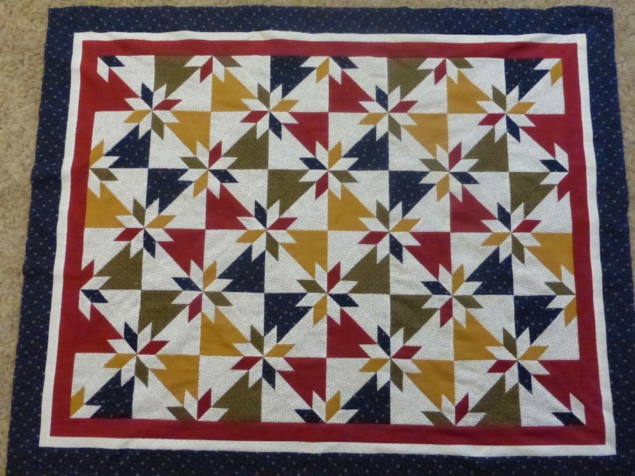 Звезда охотника лоскутный блок