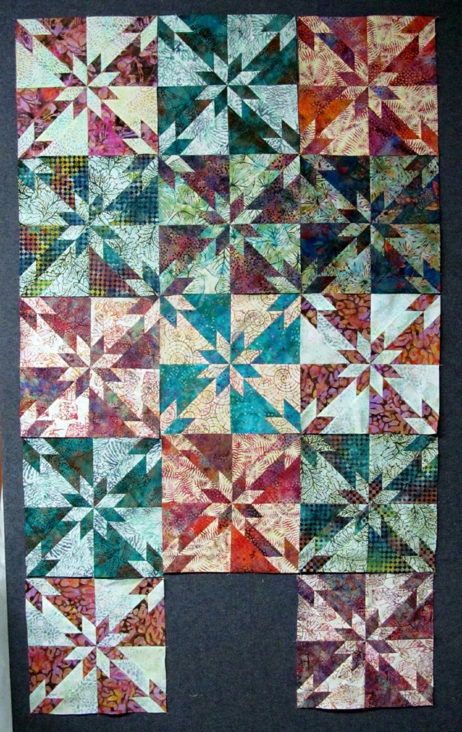 Звезда охотника лоскутный блок