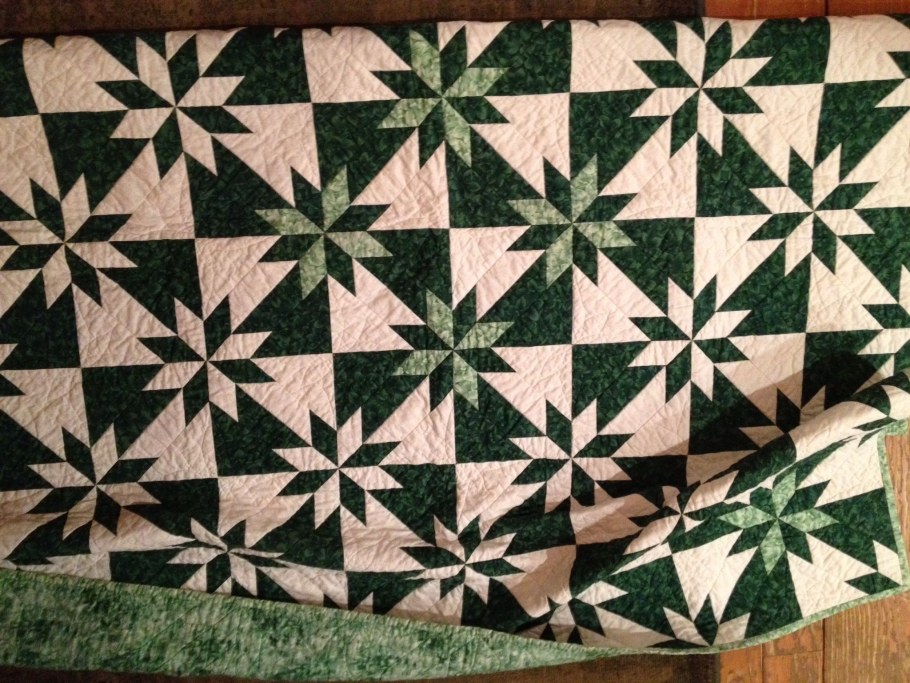 Звезда охотника лоскутный блок