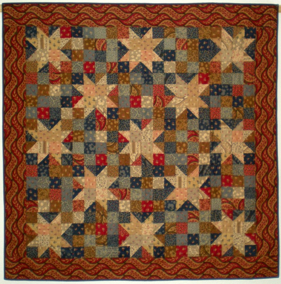 Лоскутное одеяло звезды