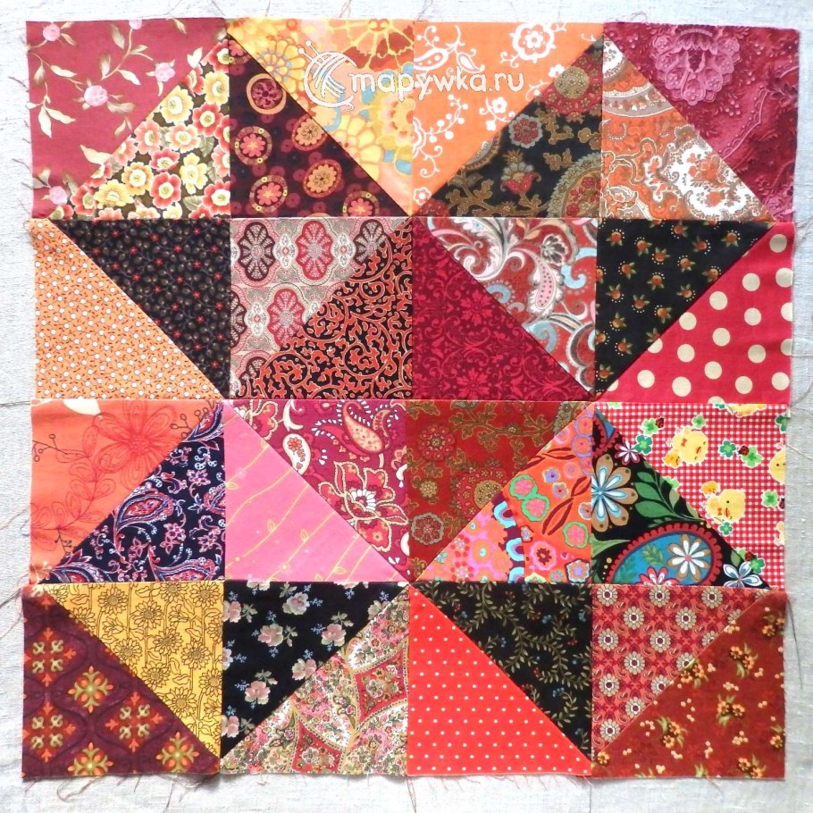 Блок Северная звезда пэчворк