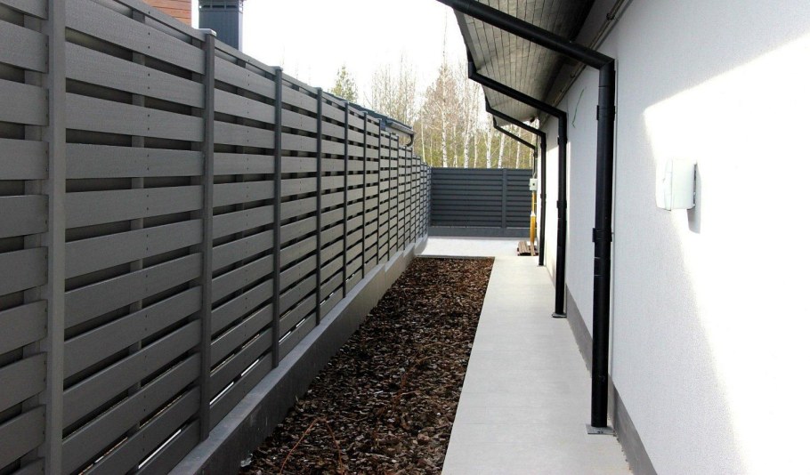 Горизонтальный вентилируемый забор (2х2)