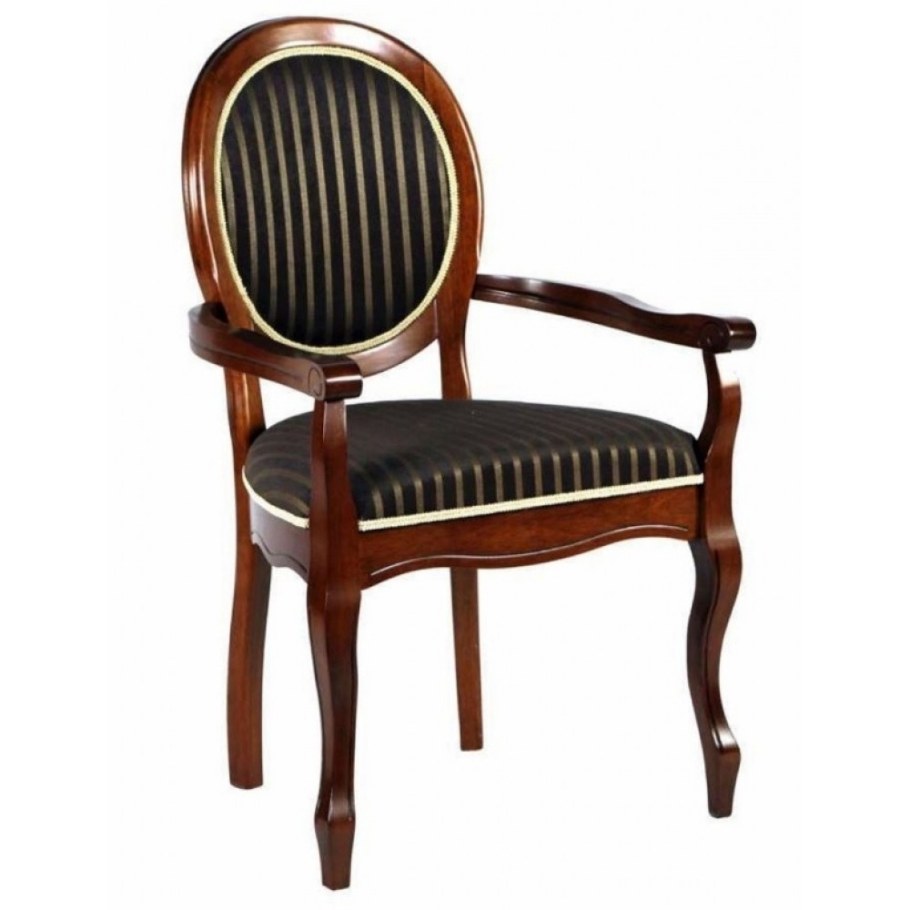 Стул с подлокотниками Fiona (MK-1205-es) дуб в красноту