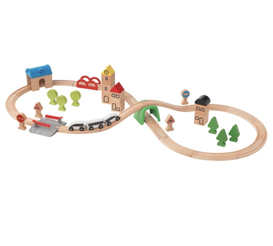 Деревянная железная дорога икеа ЛИЛЛАБУ