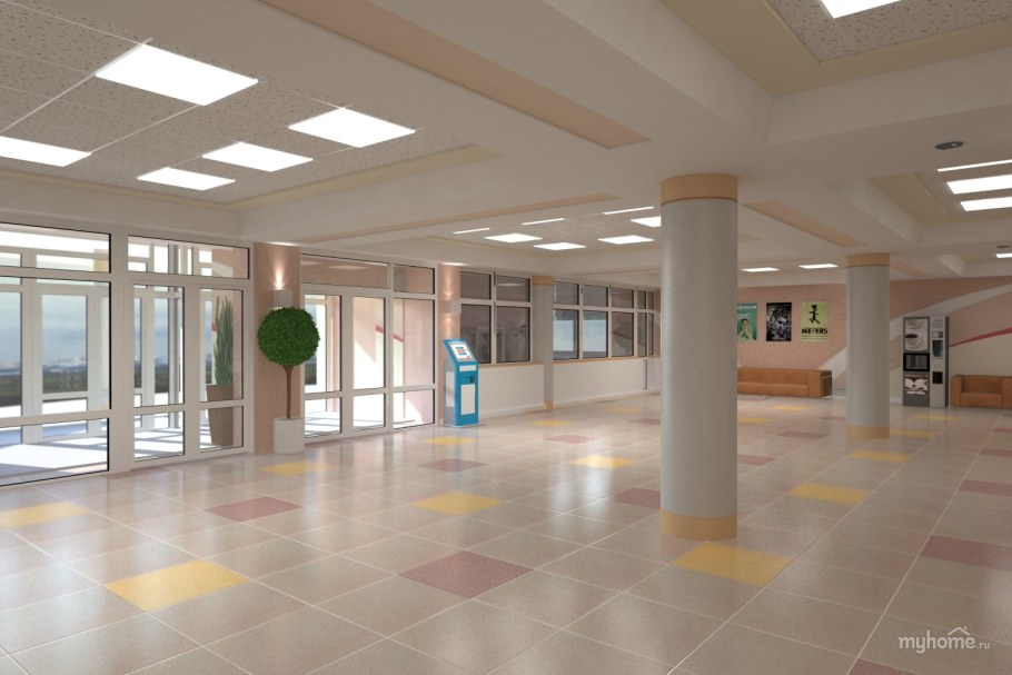 Холл дворца культуры