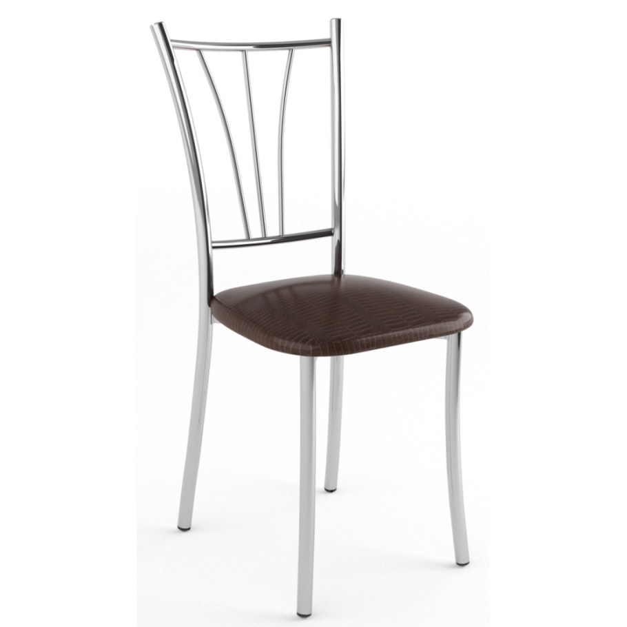 Стул премьер СРП-097 Люкс хром бенгал кофе