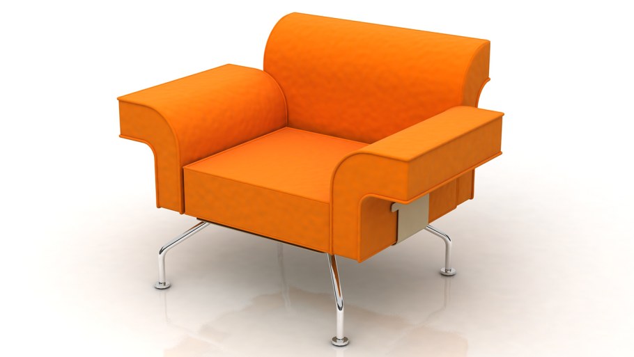 3д мебель желтый