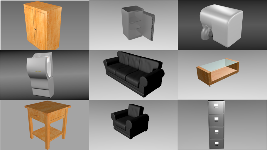 3d модели предметов интерьера