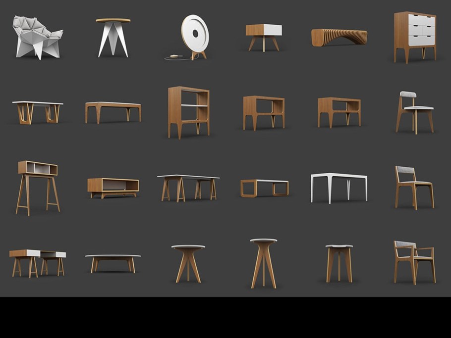 Качели 3 д модель архикад