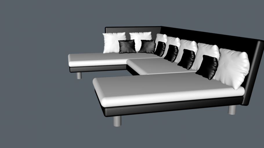 Диван 3д модель