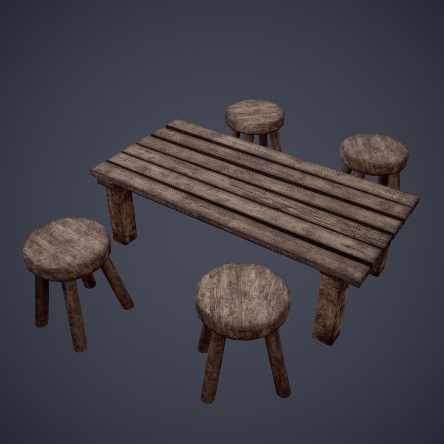 Стол 3д модель