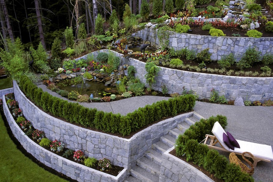 Подпорная стенка сады Возрождения Италия