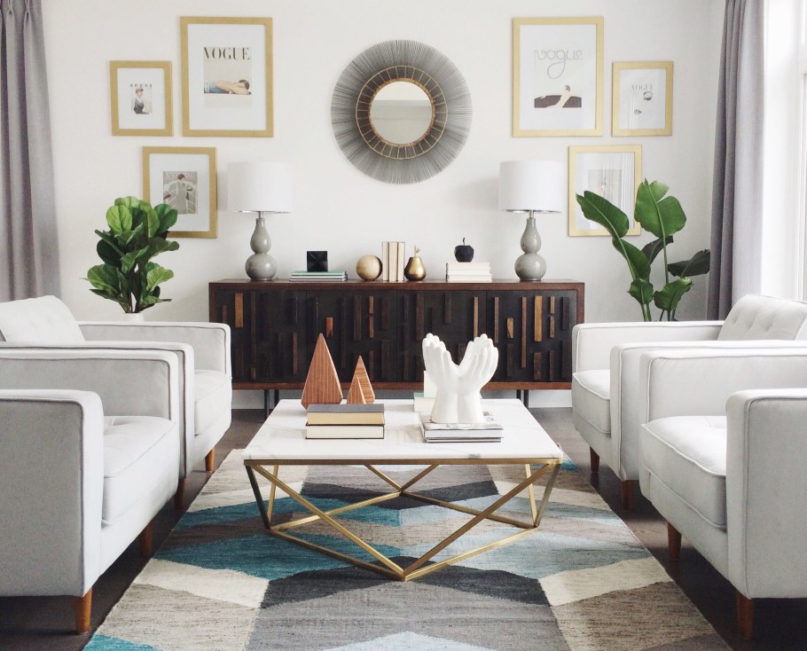 Интерьер с декором и без декора