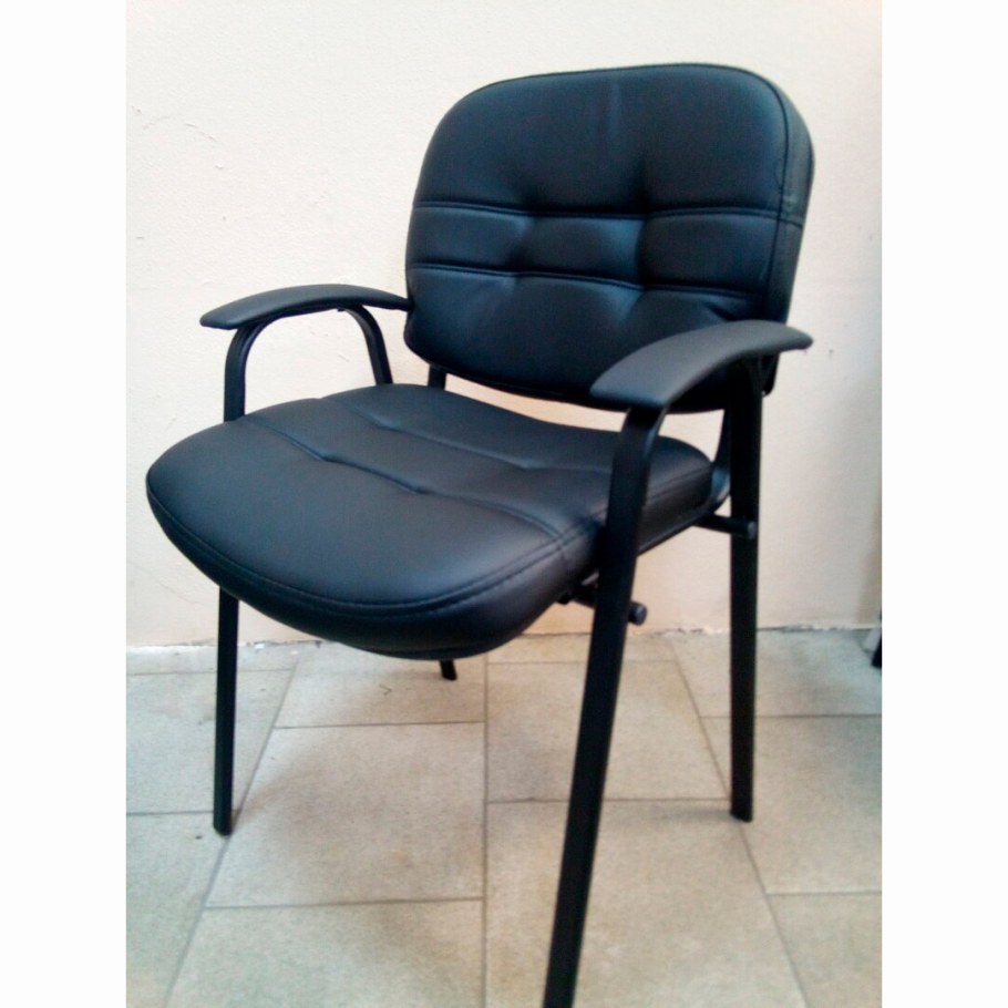 Стул офисный персона-2 изо (н) кожзам черный, АЛЕНСИО