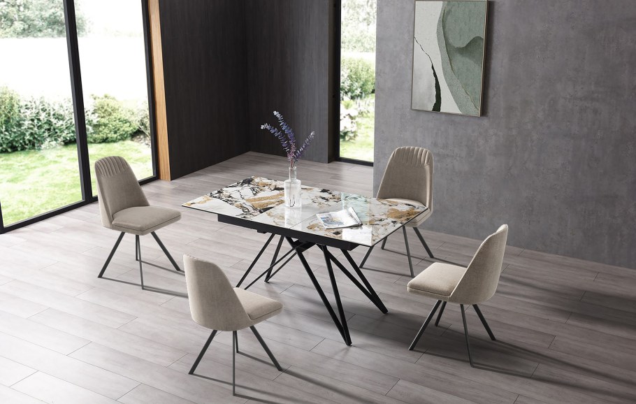 Стол Suzy + 4 стула Shelly