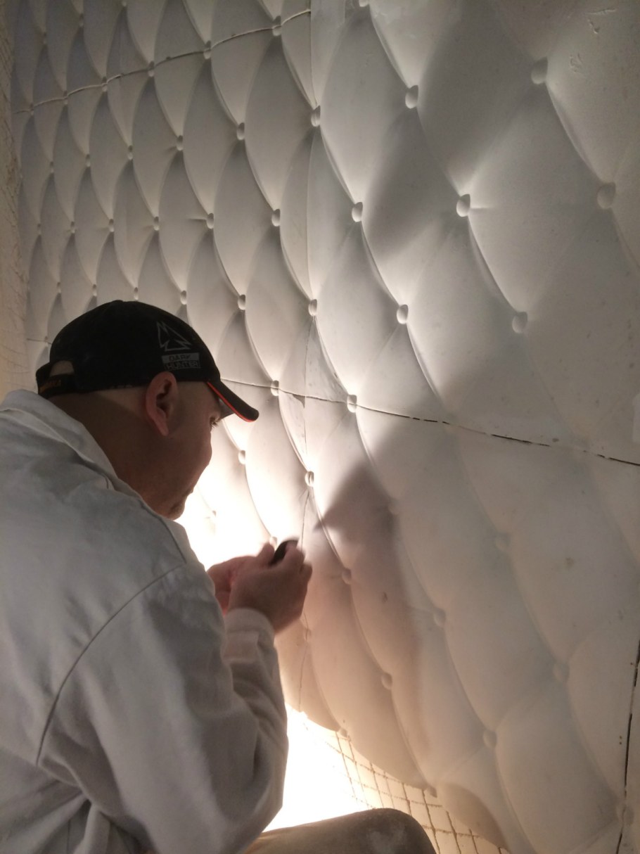 Гипсовые 3д панели кожа