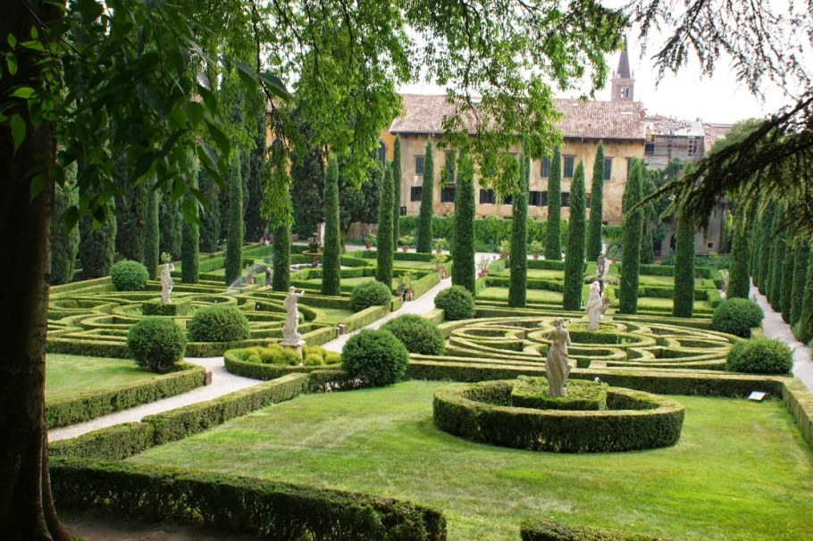 Сад Джусти Верона Лабиринт