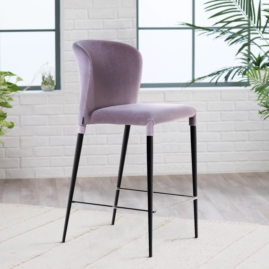 Стул полубарный Albert, бархат