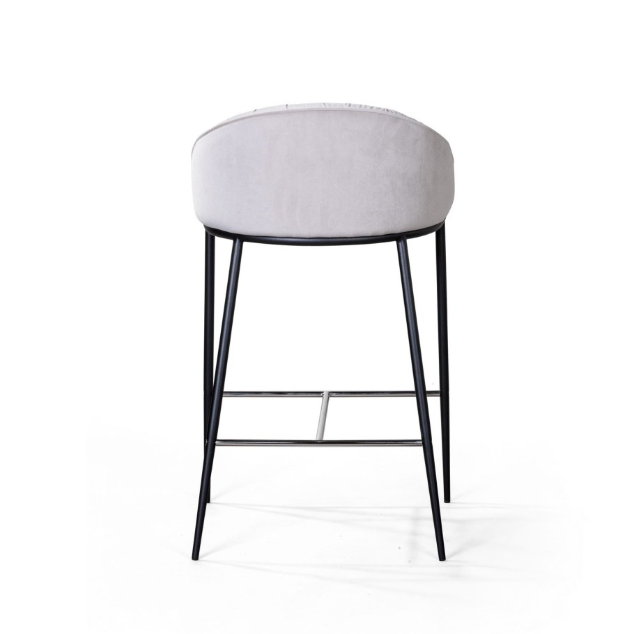 Стул полубарный Sally (60), серый/черный