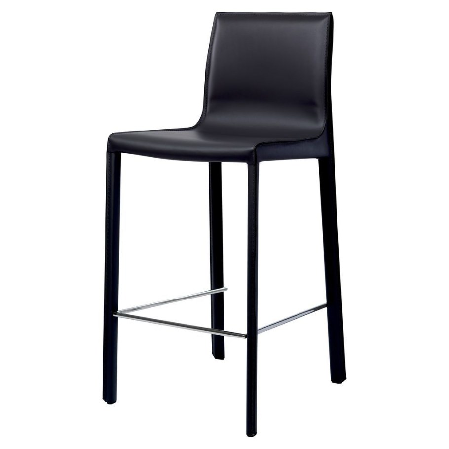 Стул полубарный Trix 65 антрацит/черный