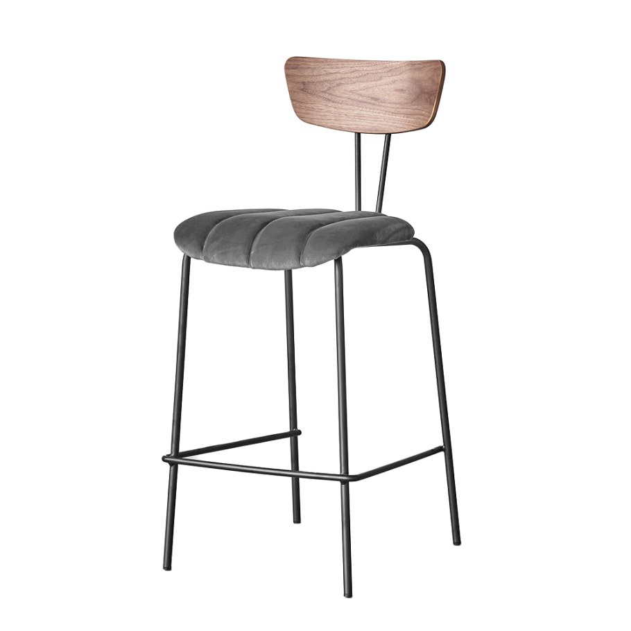 Полубарный стул apel с зеленым сидением