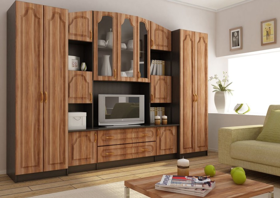 Стенка Макарена эко МДФ ольха