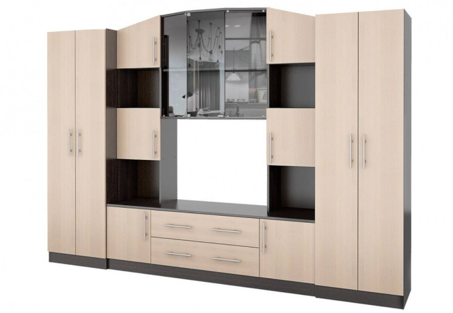 Стенка Октавия СТЛ.285.01 (венге/дуб кремона)