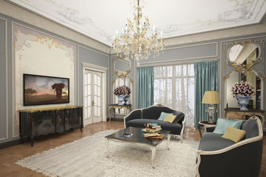 Стильные интерьеры в классическом стиле