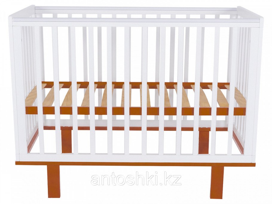 Кроватка детская белая Оливия без маятника