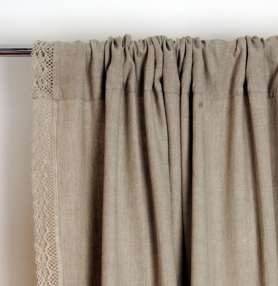 Шторы изо льна