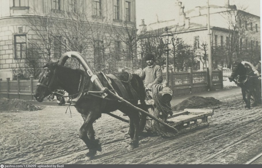 Гужевой транспорт в Ижевске в 1970 году
