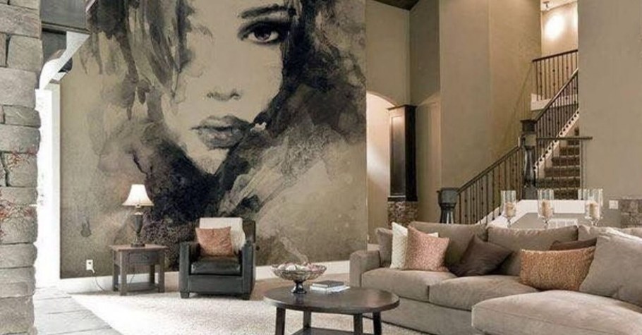 Живопись на стенах в интерьере